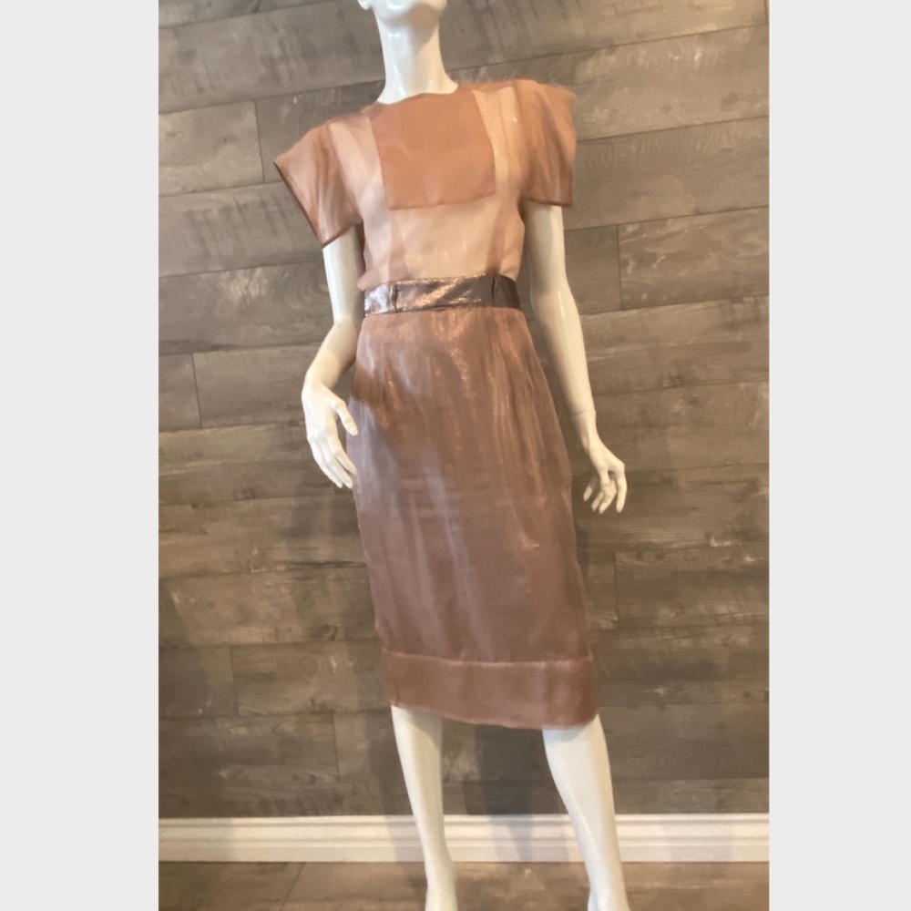Richard Nicoll Rose Silk Dress Size Small Uk10 View 2